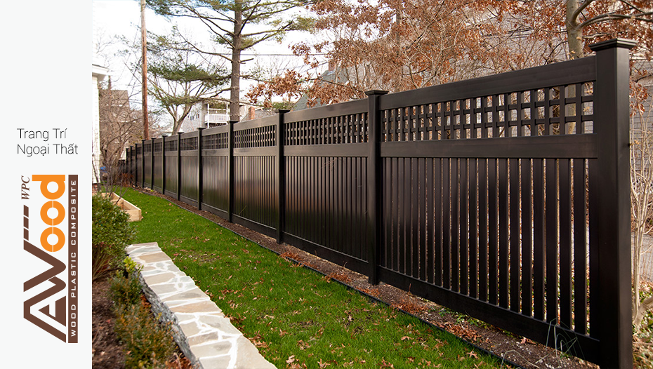 Awood plastic wood covers outdoor fence gates