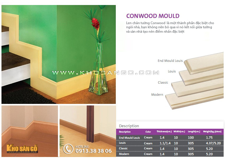 Len chân tường Conwood Mould