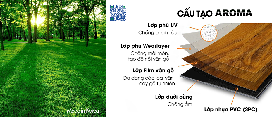 cấu tạo sàn nhựa aroma