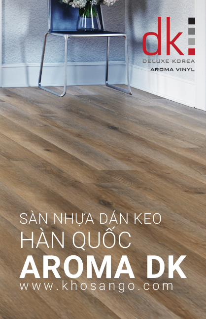 sàn nhựa dán keo aroma DK