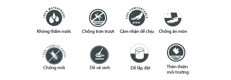 tính năng sàn nhựa cuộn giá rẻ