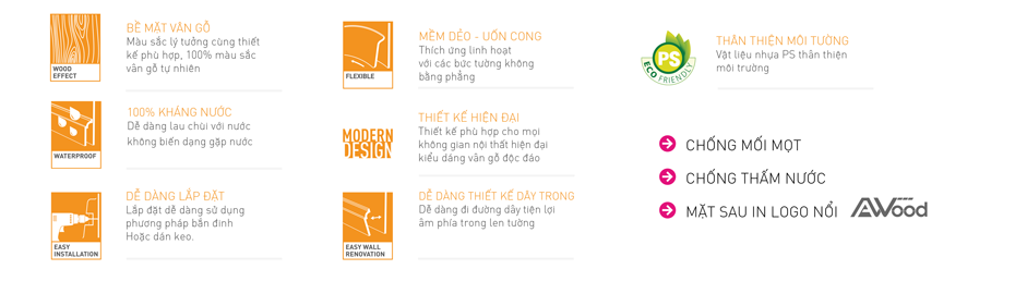 tính năng len tường nhựa