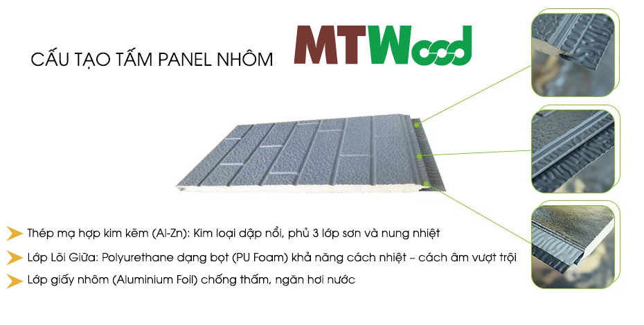 Tấm ốp panel nhôm MTWood