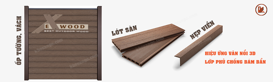 ứng dụng gỗ nhựa exwood