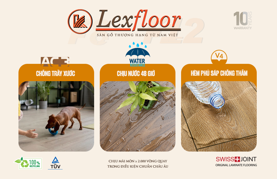 sàn gỗ công nghiệp lexfloor