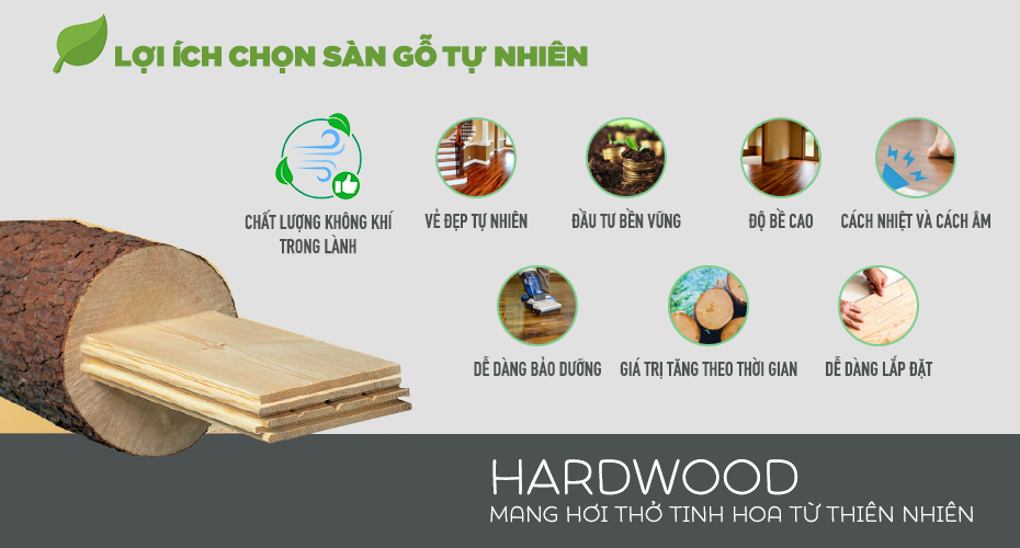 Lợi ích sàn gỗ tự nhiên