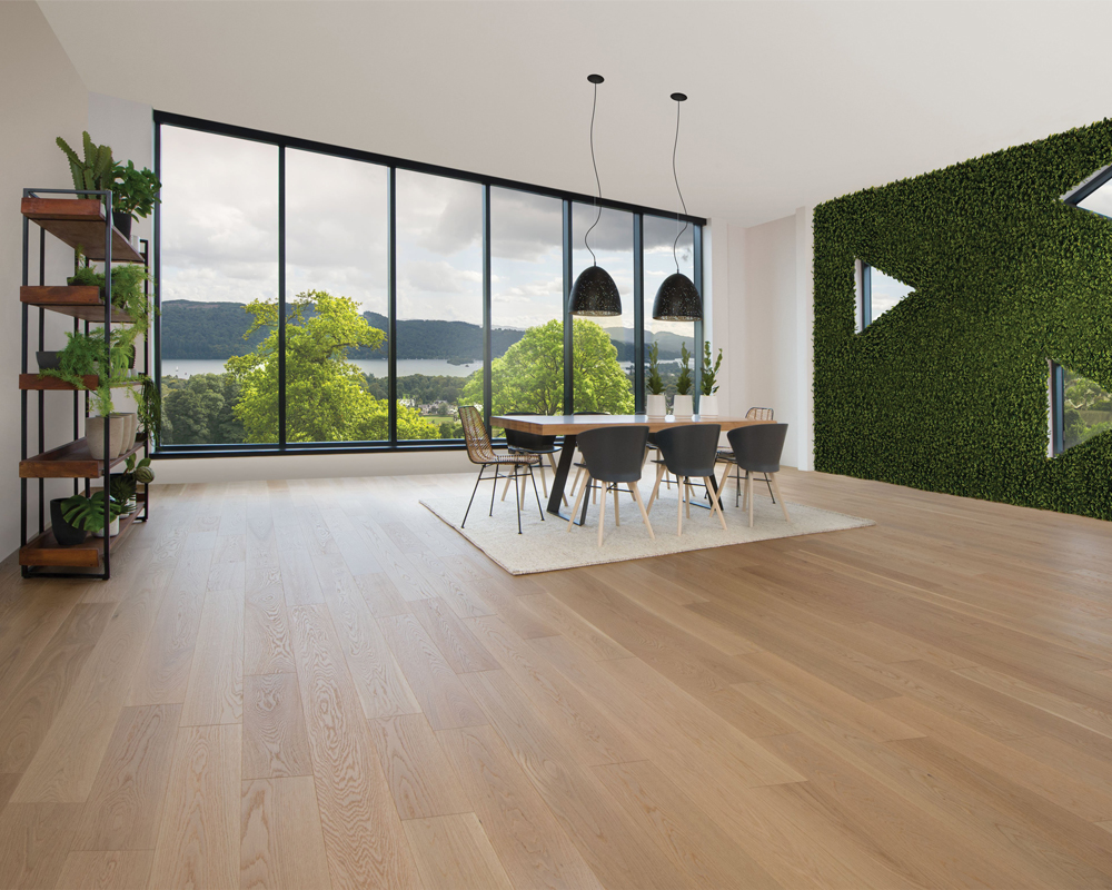 Sàn gỗ Dreamlux dày 12mm cao cấp chịu ngập nước toàn phần hiệu quả.