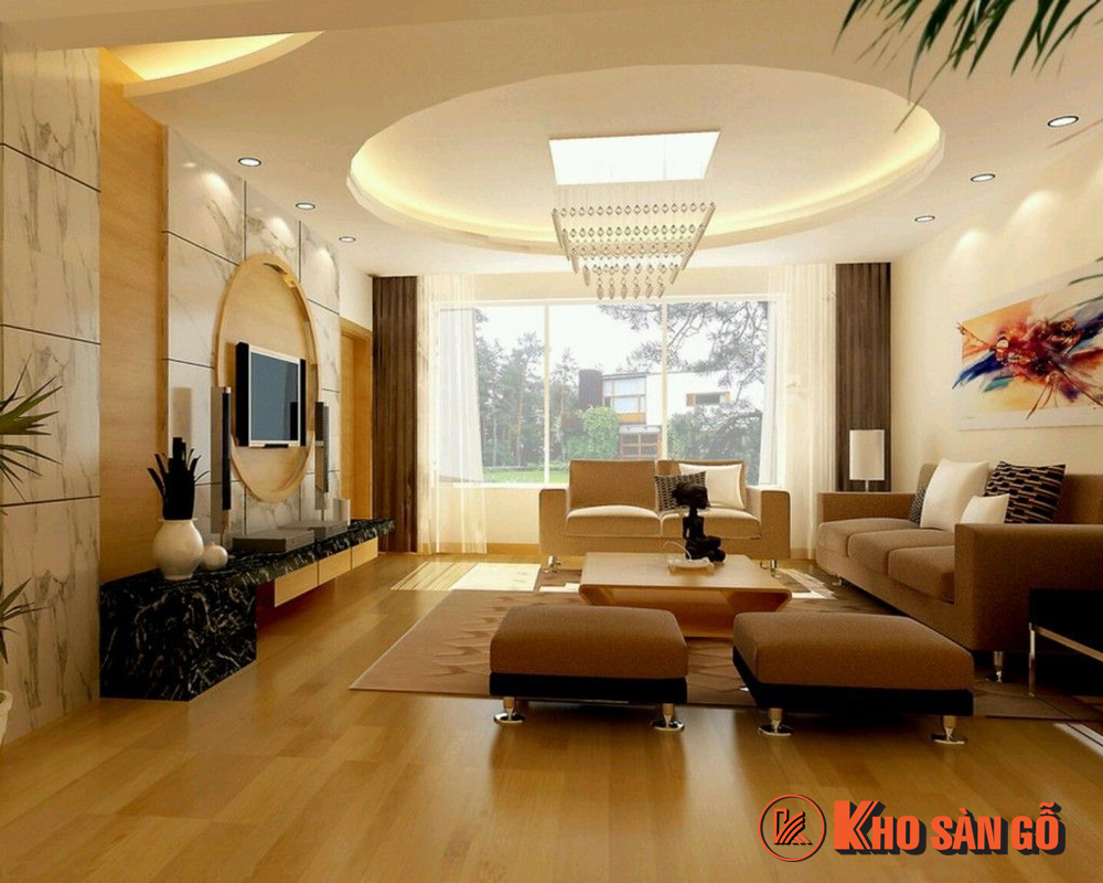 Top 20 mẫu sàn gỗ phòng khách hiện đại sang trọng