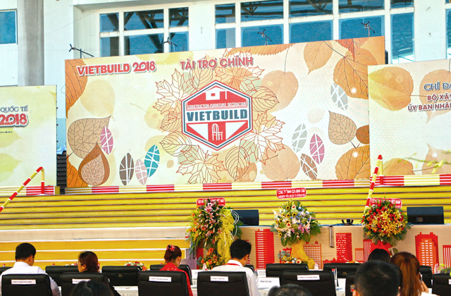 khai mạc triễn lãm vietbuild 2018