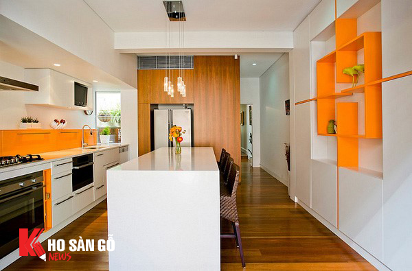 Sàn gỗ công nghiệp với màu sắc trong trang trí nội thất