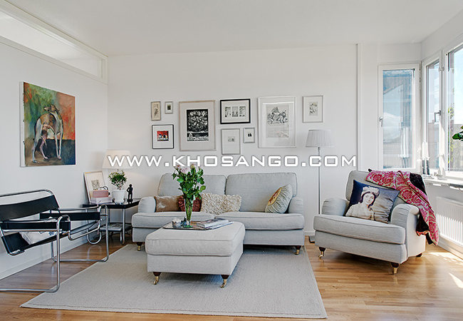 Gỗ ván ép thiết kế phòng khách