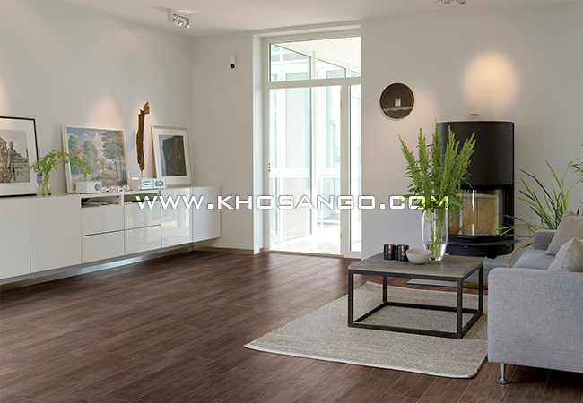 sàn gỗ công nghiệp lót sàn phòng khách tại Biên Hòa
