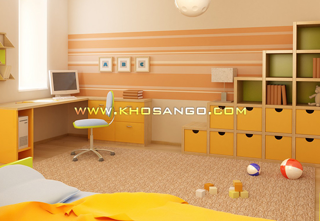 Sàn gỗ công nghiệp lót sàn phòng trẻ