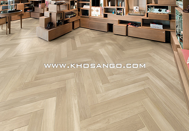 Lót sàn gỗ theo kiểu xương cá độc đáo hơn