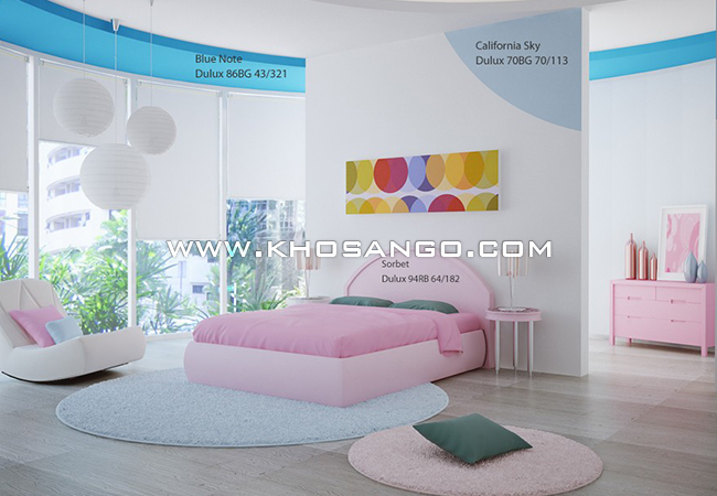sàn gỗ lót sàn phòng ngủ cho con gái cưng