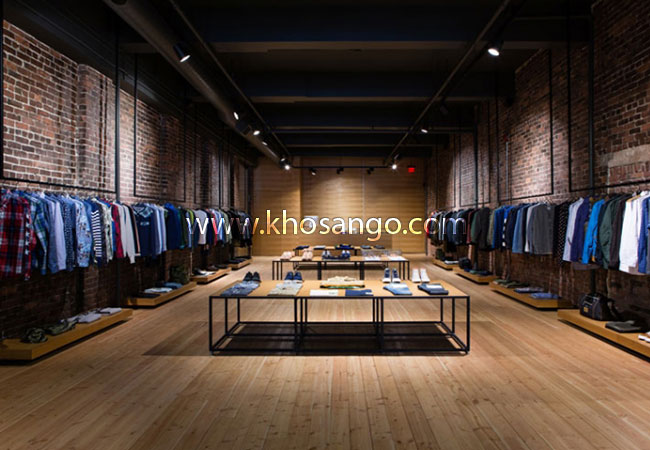 sàn gỗ công nghiệp lót sàn shop thời trang