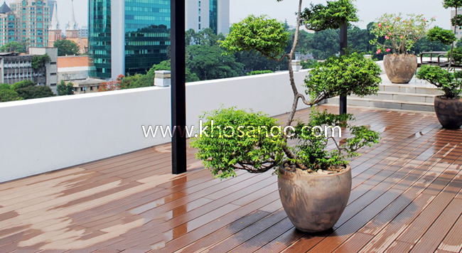 Sàn gỗ sân thượng ngoài trời