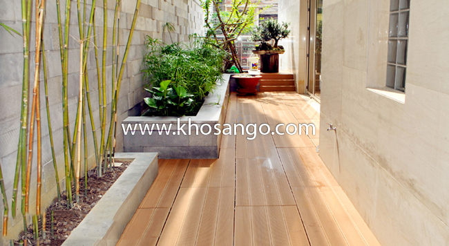 Sàn gỗ lối đi sân vườn