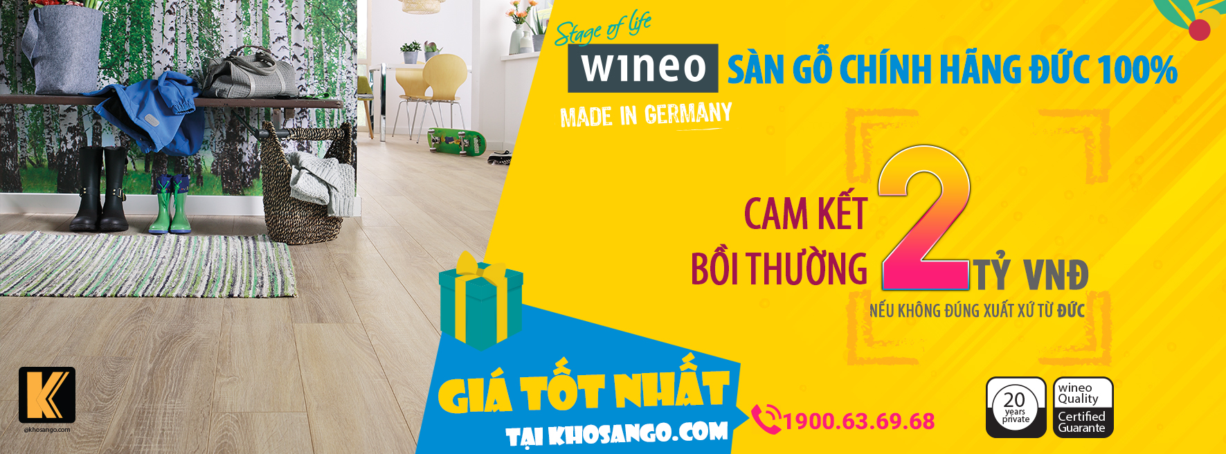 Sàn gỗ công nghiệp Wineo