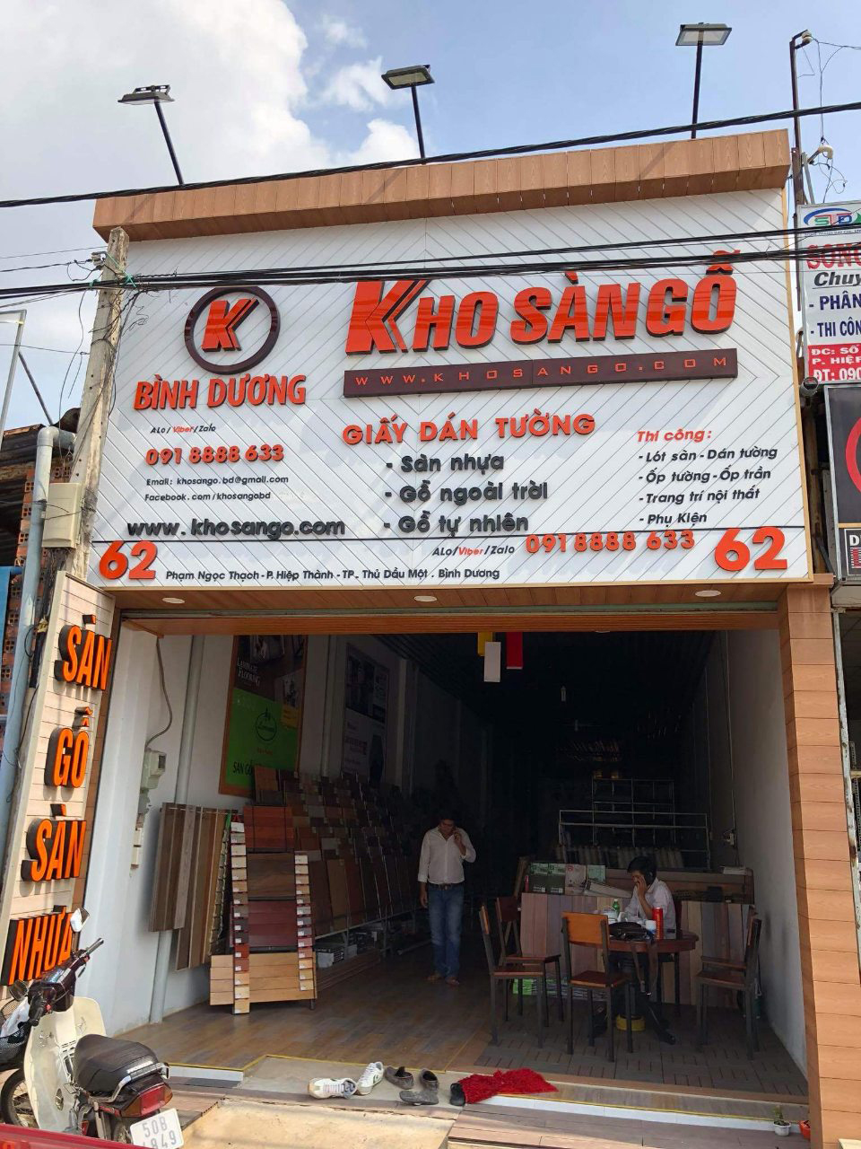 showroom kho sàn gỗ tại bình dương