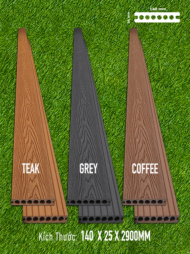 Gỗ Nhựa MTWOOD 140x25