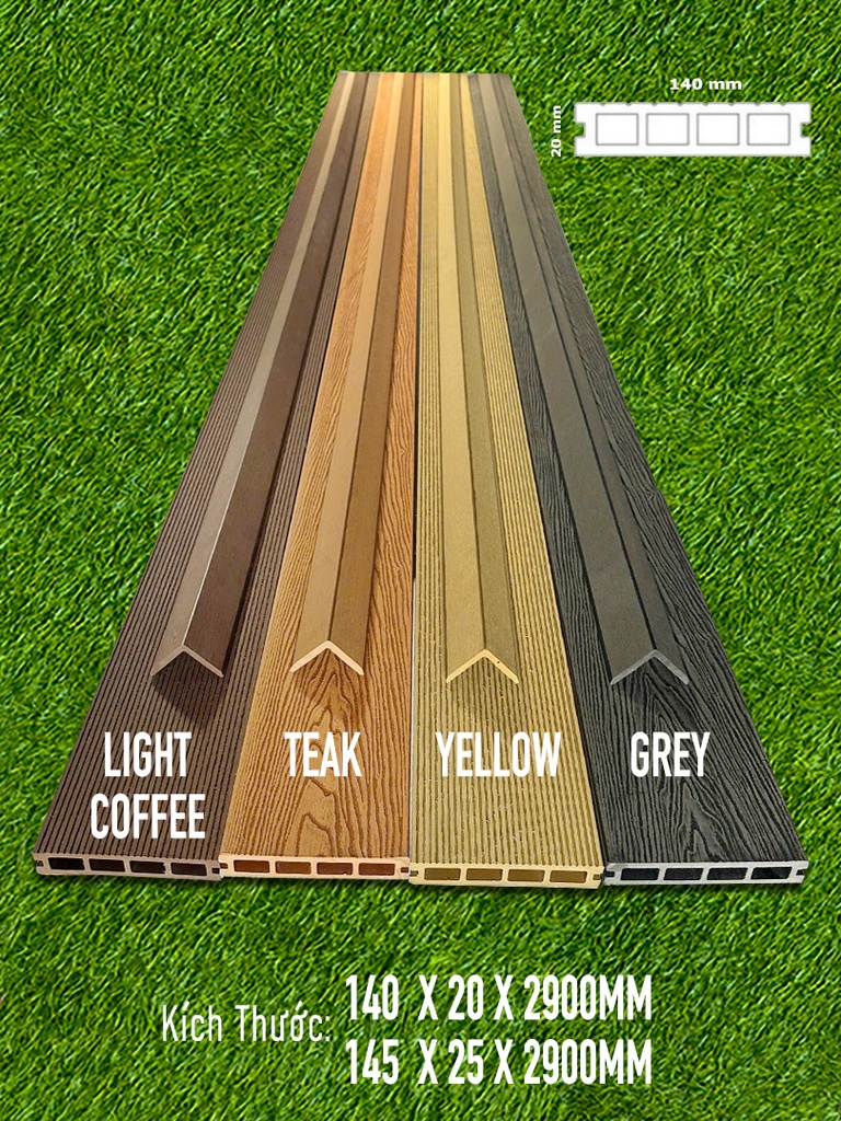 Sàn Gỗ Nhựa MTWOOD 145x25