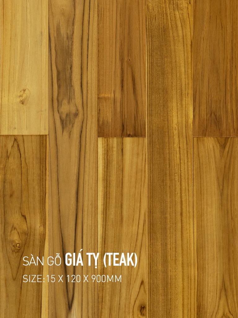 Sàn gỗ Giá tỵ-Teak 120x900mm
