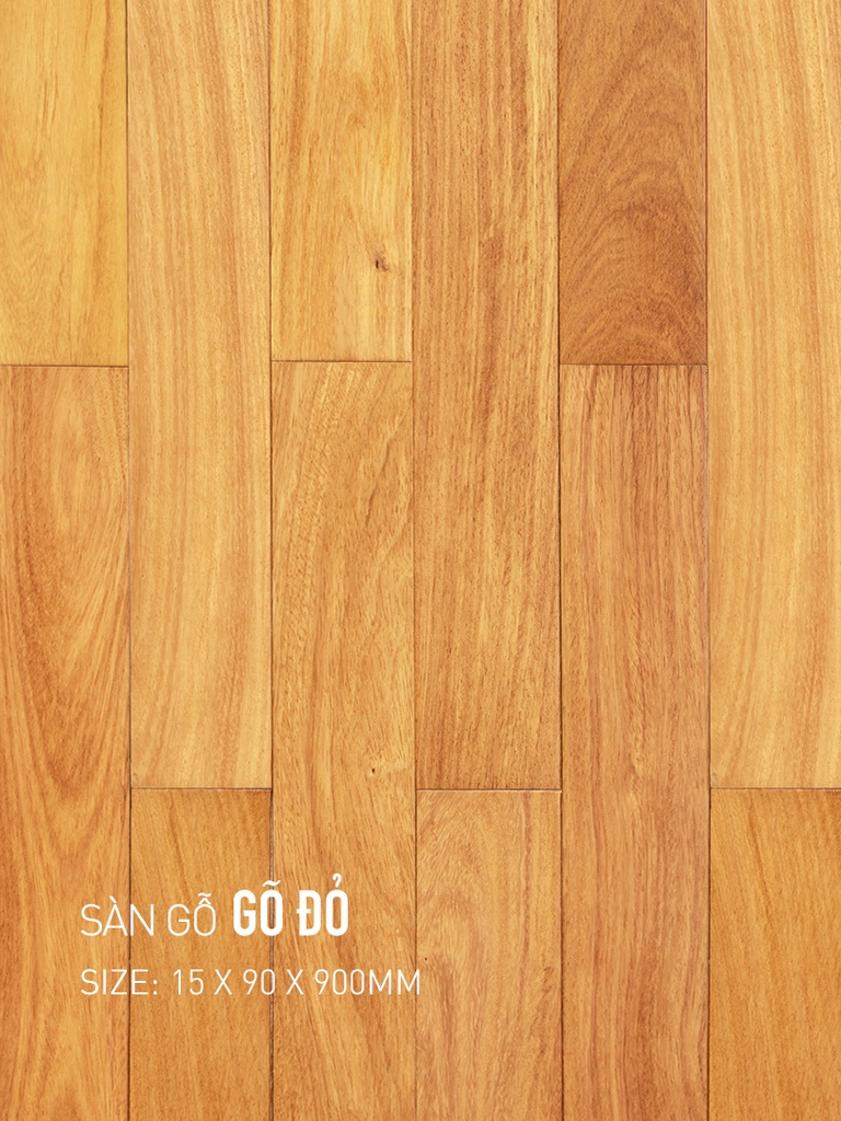Sàn gỗ gõ đỏ 90x900mm