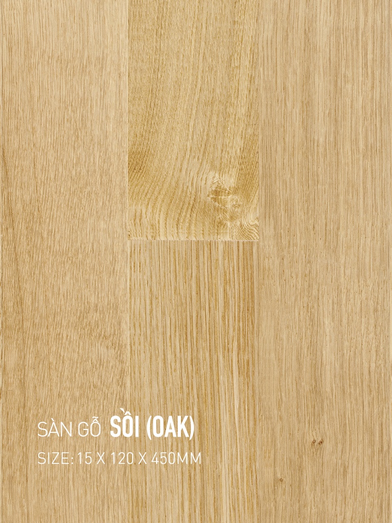 Sàn gỗ Sồi 120x450mm