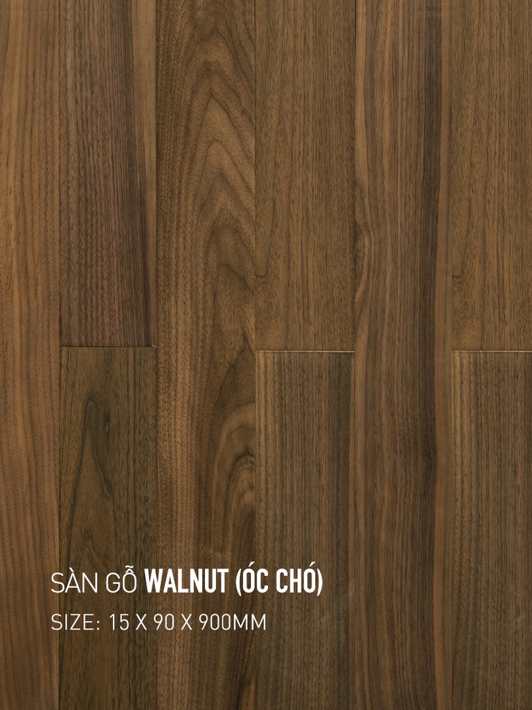 Sàn gỗ Walnut 90x900mm