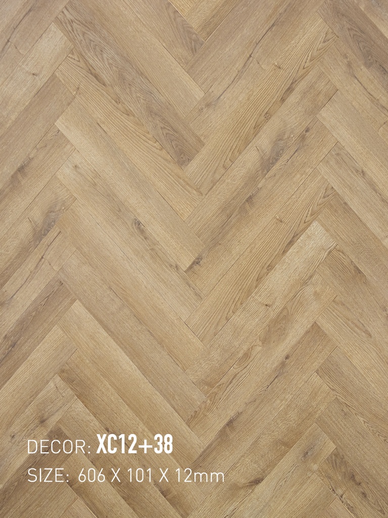 Sàn gỗ xương cá MalayWood XC12+38