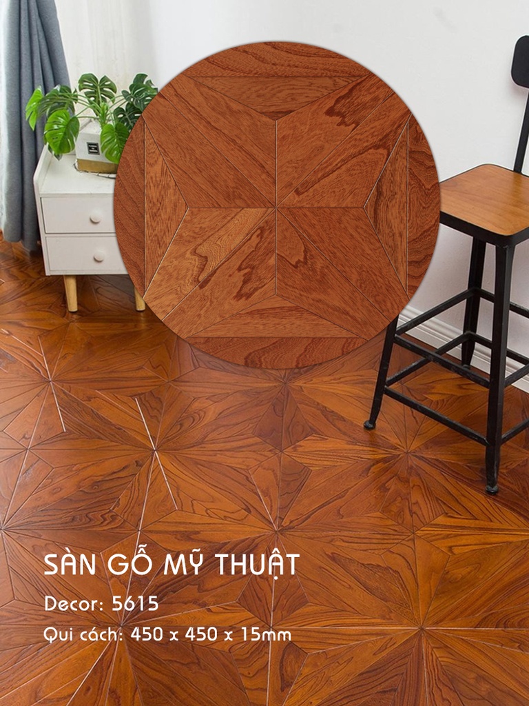 Sàn gỗ Mỹ Thuật - 5615