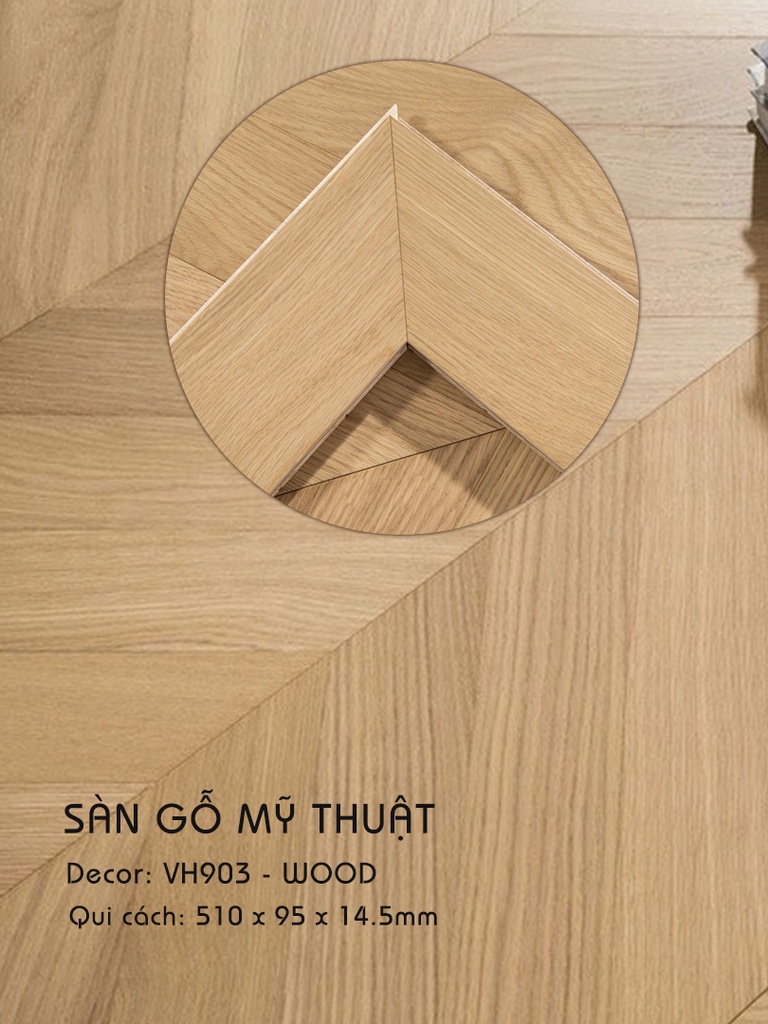 Sàn gỗ Mỹ Thuật Wood - VH903