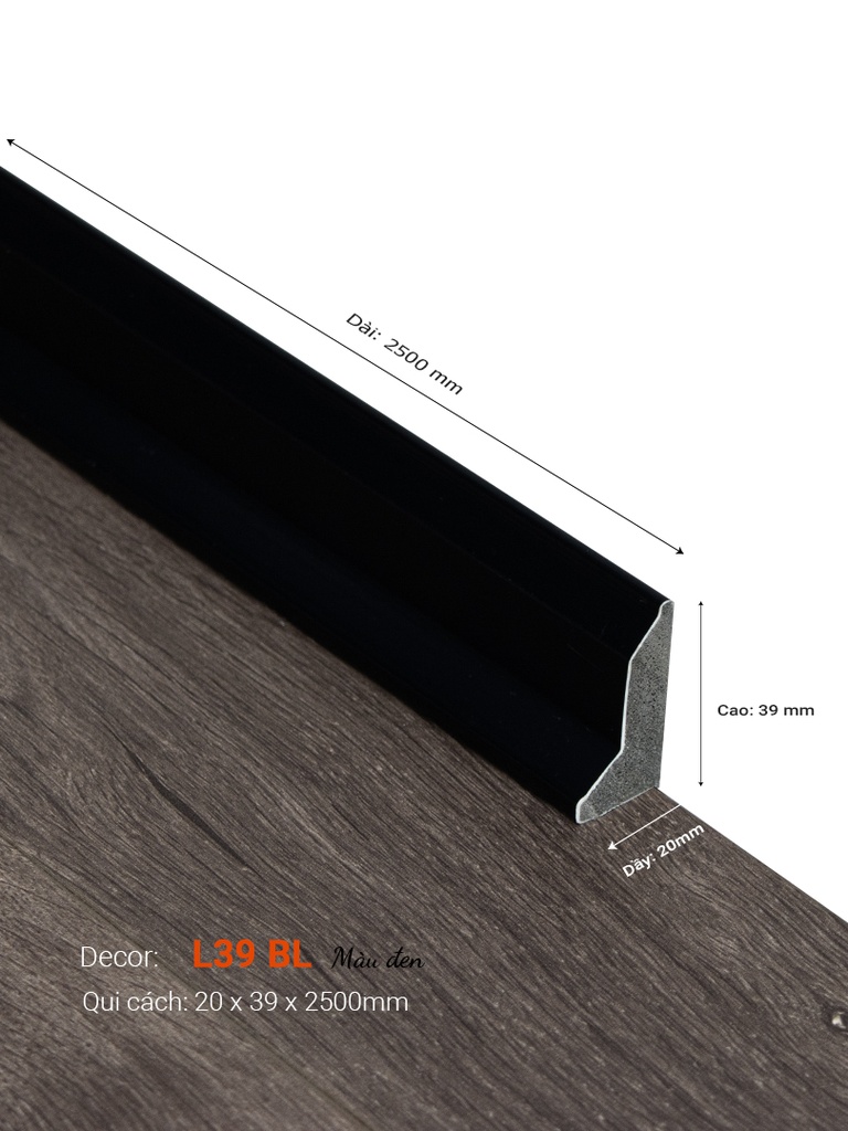 Len Tường Nhựa L39 BL