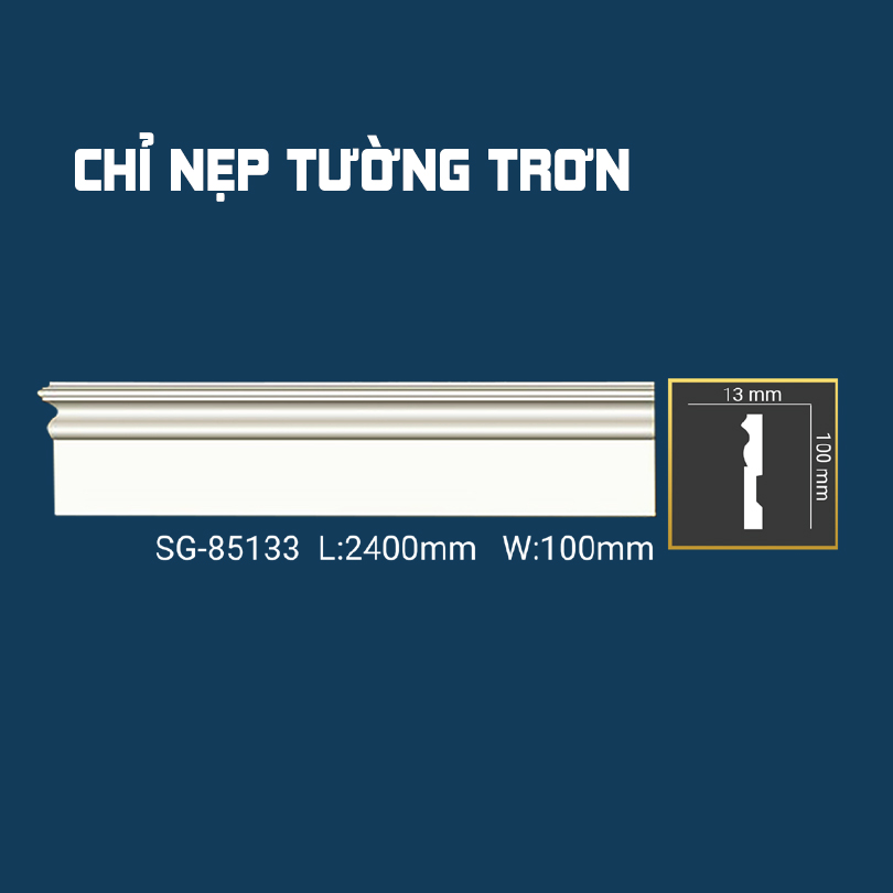Chỉ Nẹp Tường Trơn SG-85133