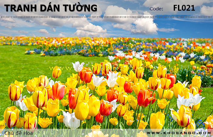 Tranh dán tường Hoa FL021