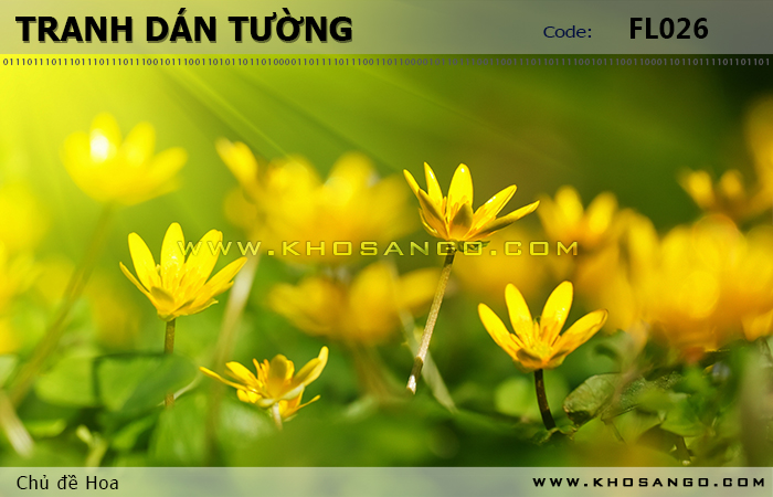Tranh dán tường Hoa FL026