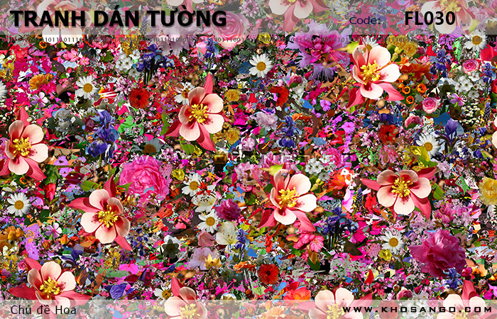 Tranh dán tường Hoa FL030