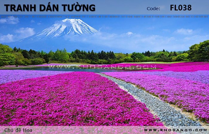 Tranh dán tường Hoa FL038