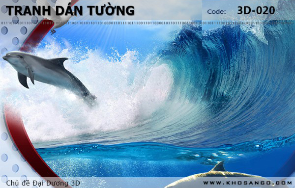 Tranh dán tường Đại Dương 3D 3D-020
