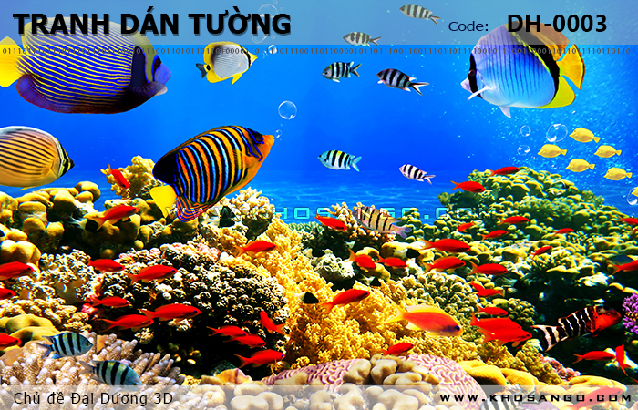 Tranh dán tường Đại Dương 3D DH-0003