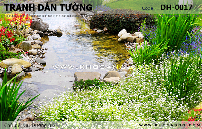 Tranh dán tường Đại Dương 3D DH-0017