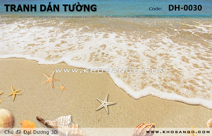 Tranh dán tường Đại Dương 3D DH-0030
