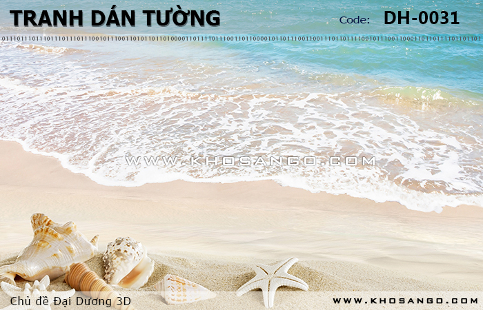 Tranh dán tường Đại Dương 3D DH-0031