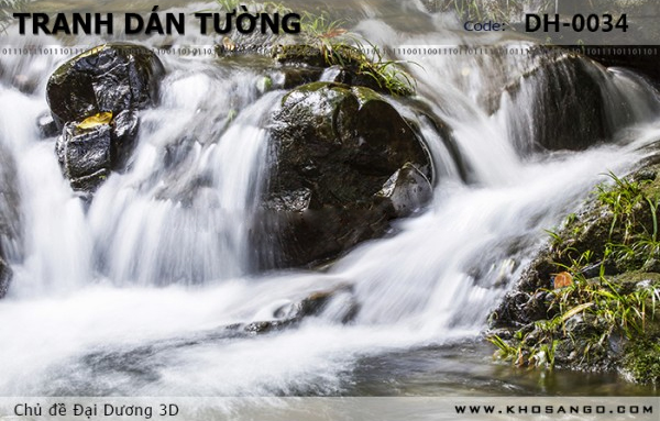 Tranh dán tường Đại Dương 3D DH-0034