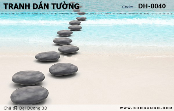 Tranh dán tường Đại Dương 3D DH-0040