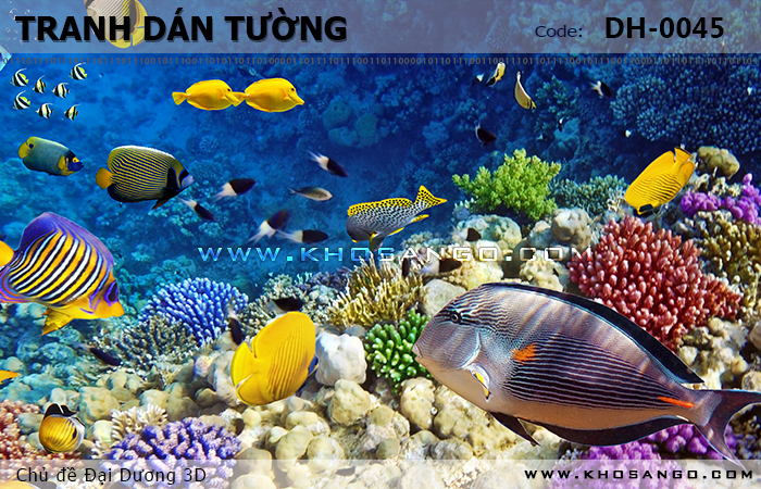 Tranh dán tường Đại Dương 3D DH-0045