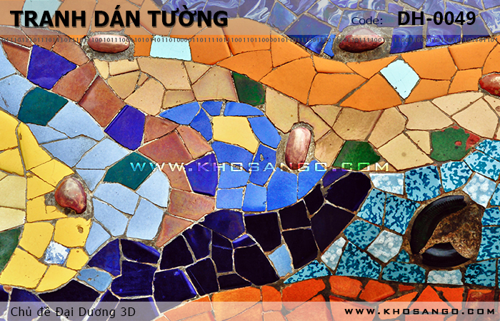 Tranh dán tường Đại Dương 3D DH-0049
