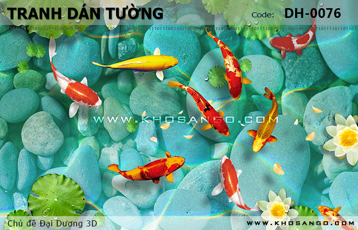 Tranh dán tường Đại Dương 3D DH-0076