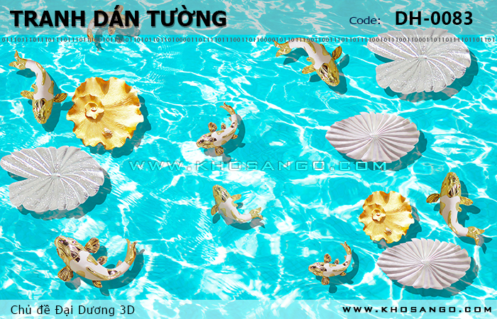 Tranh dán tường Đại Dương 3D DH-0083